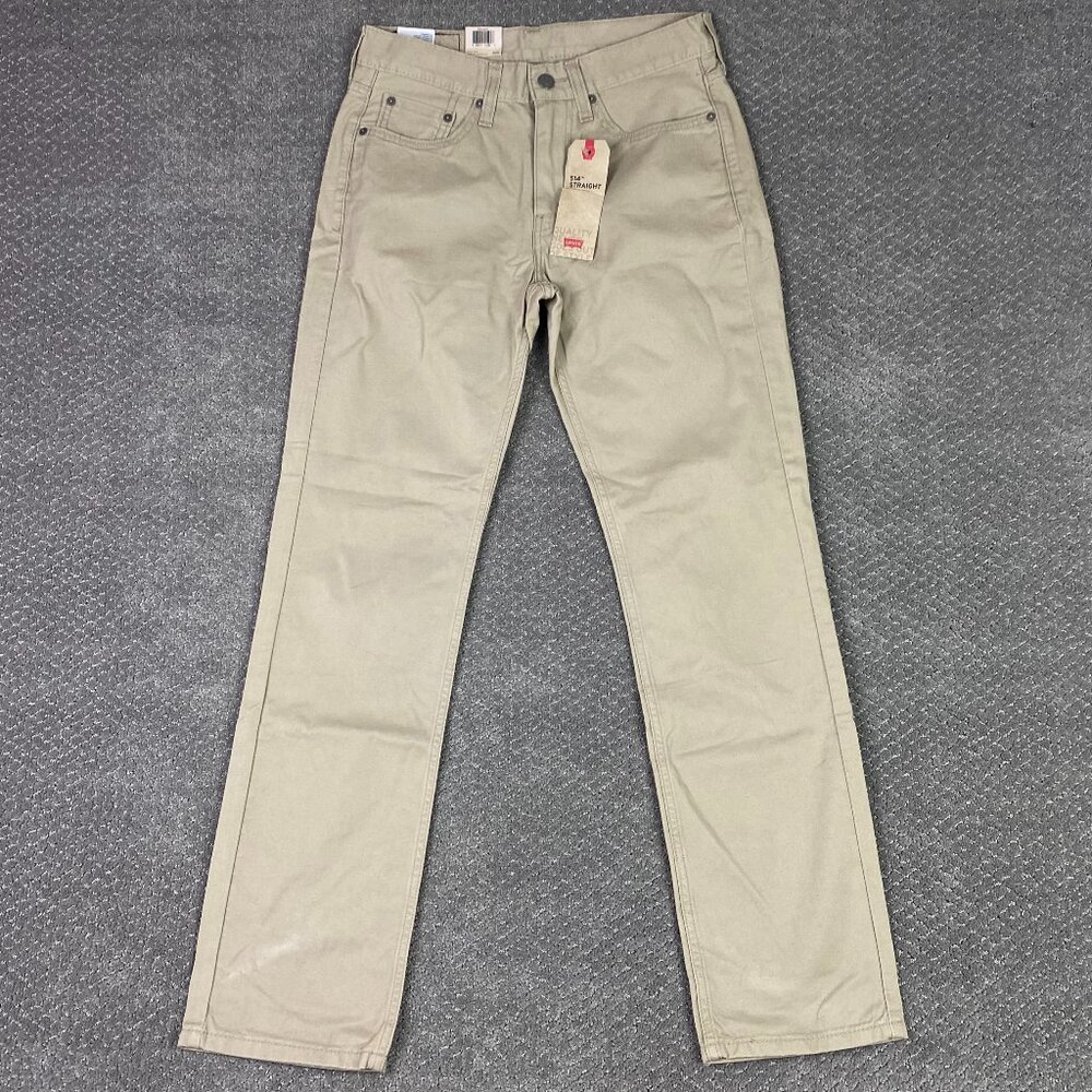 Levi's 514 Regular Fit Straight Leg Pants Men's 29 x 32 Fit 30.5 x 31 Khaki